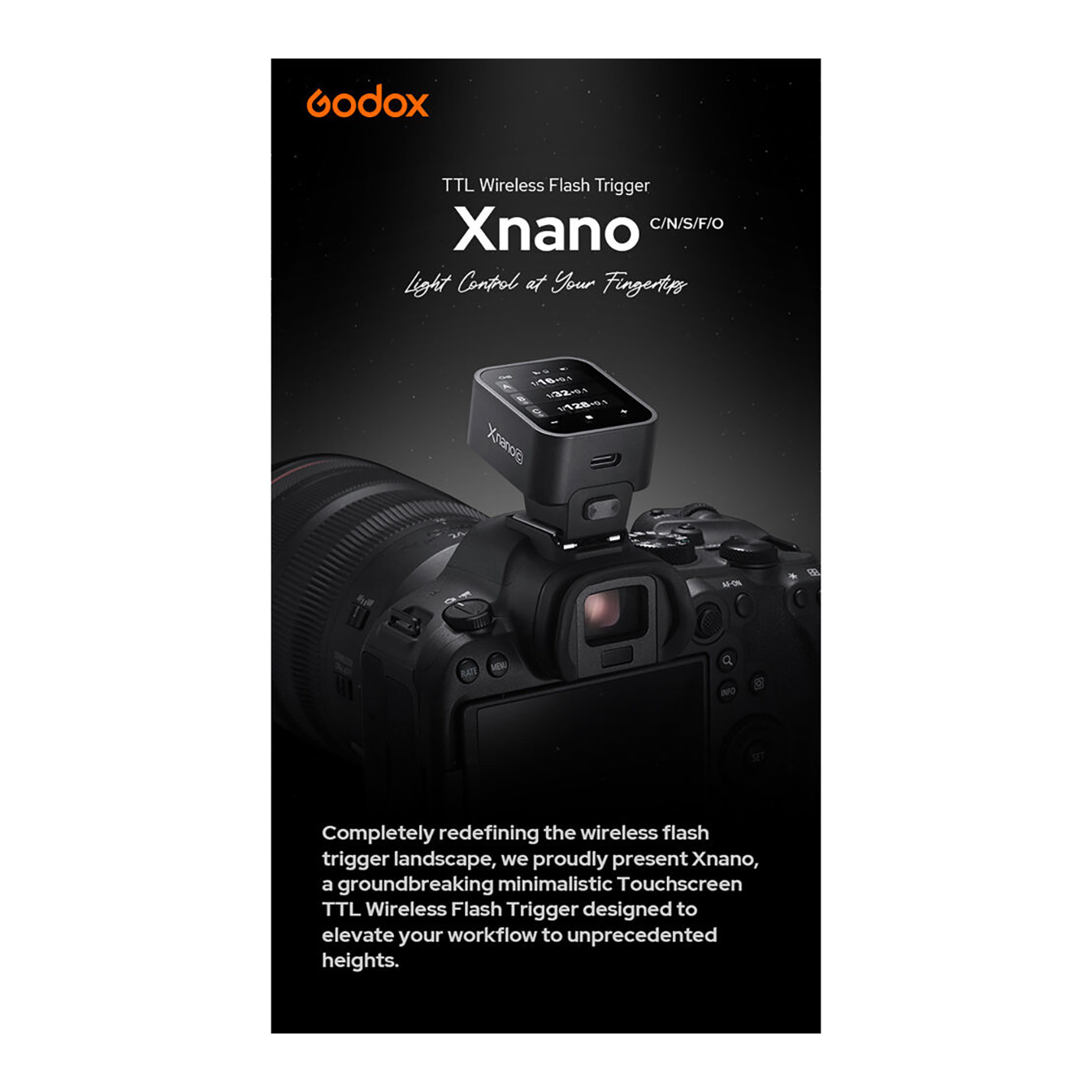 Godox X3 C Touchscreen TTL Wireless Flash Trigger for Canon - Image 10