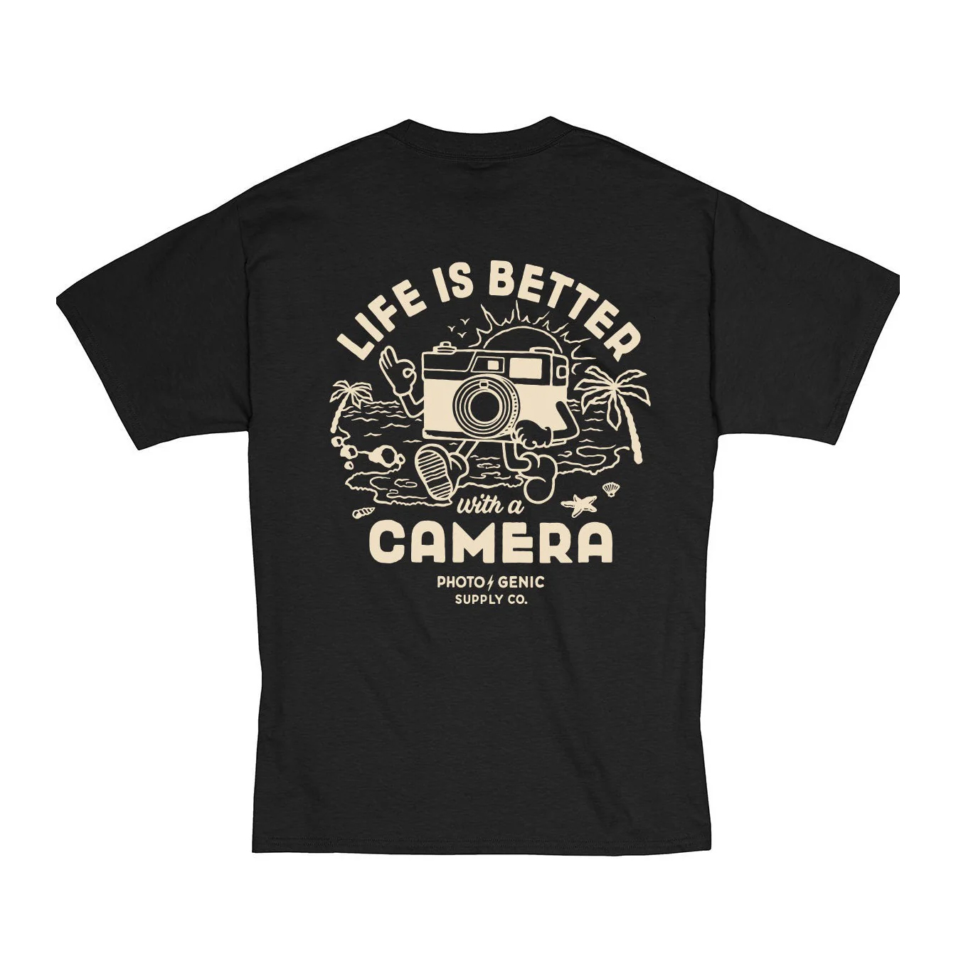 Photogenic TEE - LIFE IS BETTER / BLACK / S