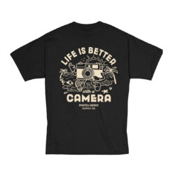 Photogenic TEE - LIFE IS BETTER / BLACK / XXL