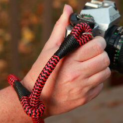 Alternative view of Photogenic Wrist Rope Camera Strap - Red Black