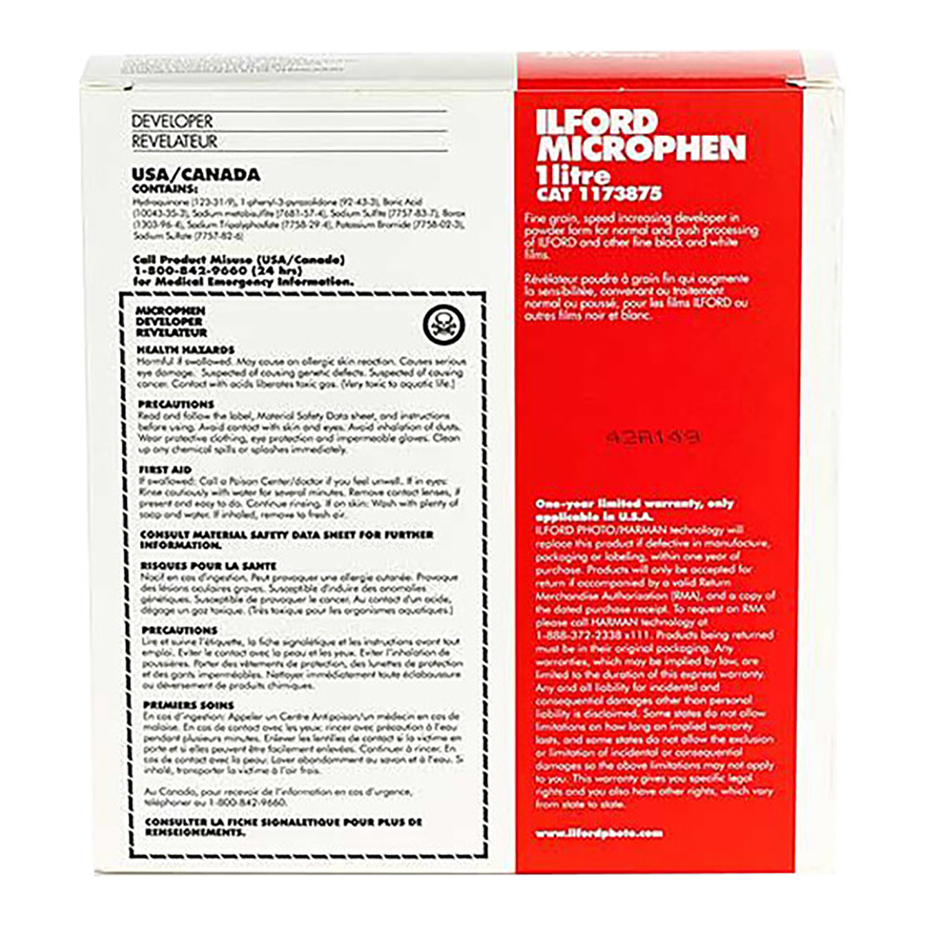 Ilford Microphen Developer Powder for Black & White Film (Makes 1L)