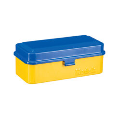 Kodak Steel 120/135mm Film Case (Blue Lid/Yellow Body)