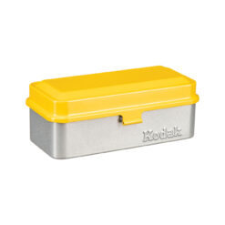Kodak Steel 120/135mm Film Case (Yellow Lid/Silver Body)