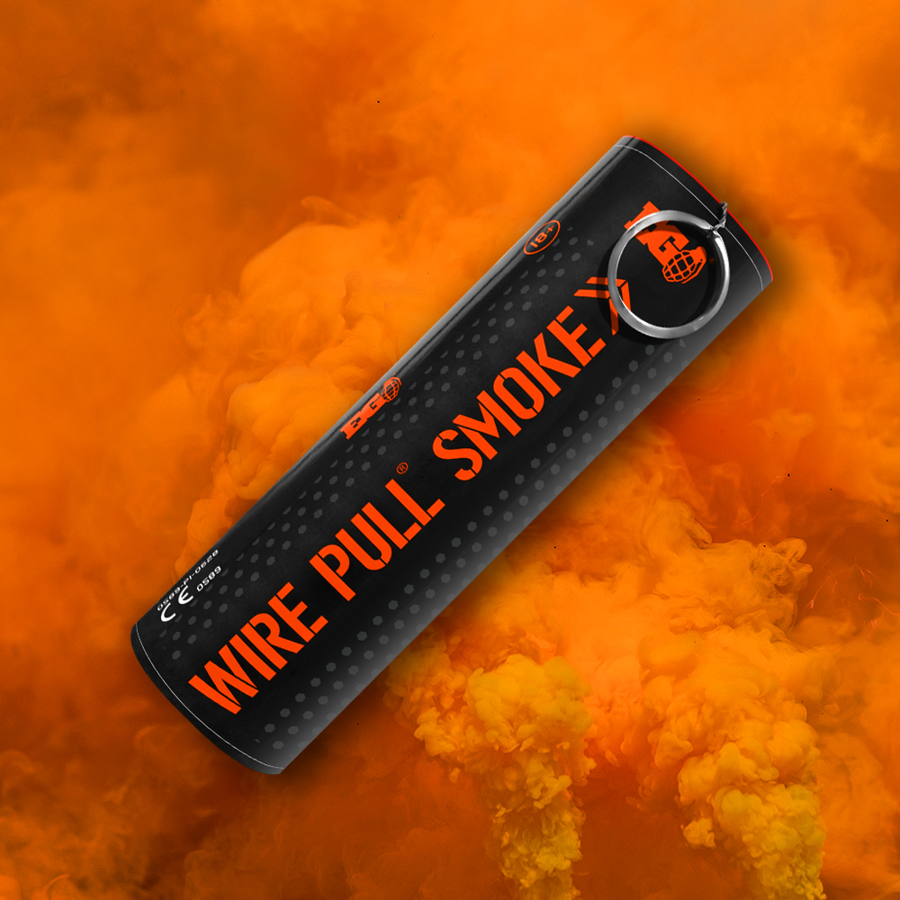 Wire Pull Smoke Grenade WP40 - Orange - Image 2