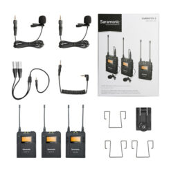 Alternative view of Saramonic UwMic9 2-Person Camera-Mount Wireless Omni Lavalier Microphone System