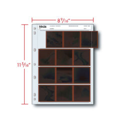 Alternative view of Print File Archival Storage Page f/Negatives, 6x6cm (120) Horizontal, (Binder)