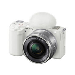 Sony ZV-E10 Mirrorless Camera with 16-50mm Lens (White)