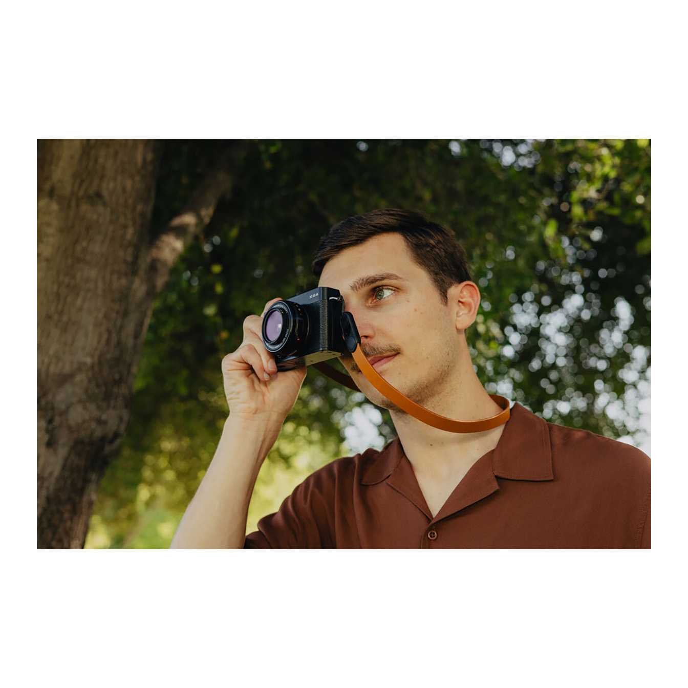 Peak Design Form Leather Camera Strap (Amber, 30.9") - Image 8