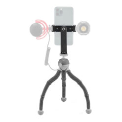 Alternative view of JOBY Podzilla Large Tabletop Tripod with Griptight 360 Phone Mount Kit (Gray)