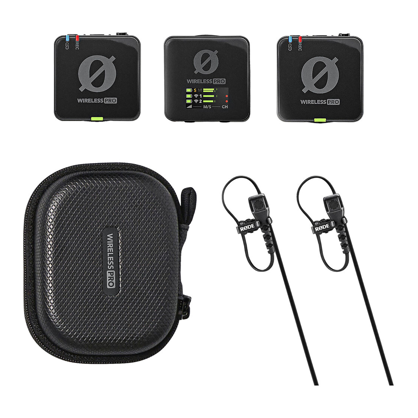 RODE Wireless PRO 2-Person Clip-On Wireless Mic System/Recorder + Lavaliers
