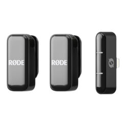 RODE Wireless Micro 2-Person Ultracompact Mic System with USB-C (2.4 GHz, Black)
