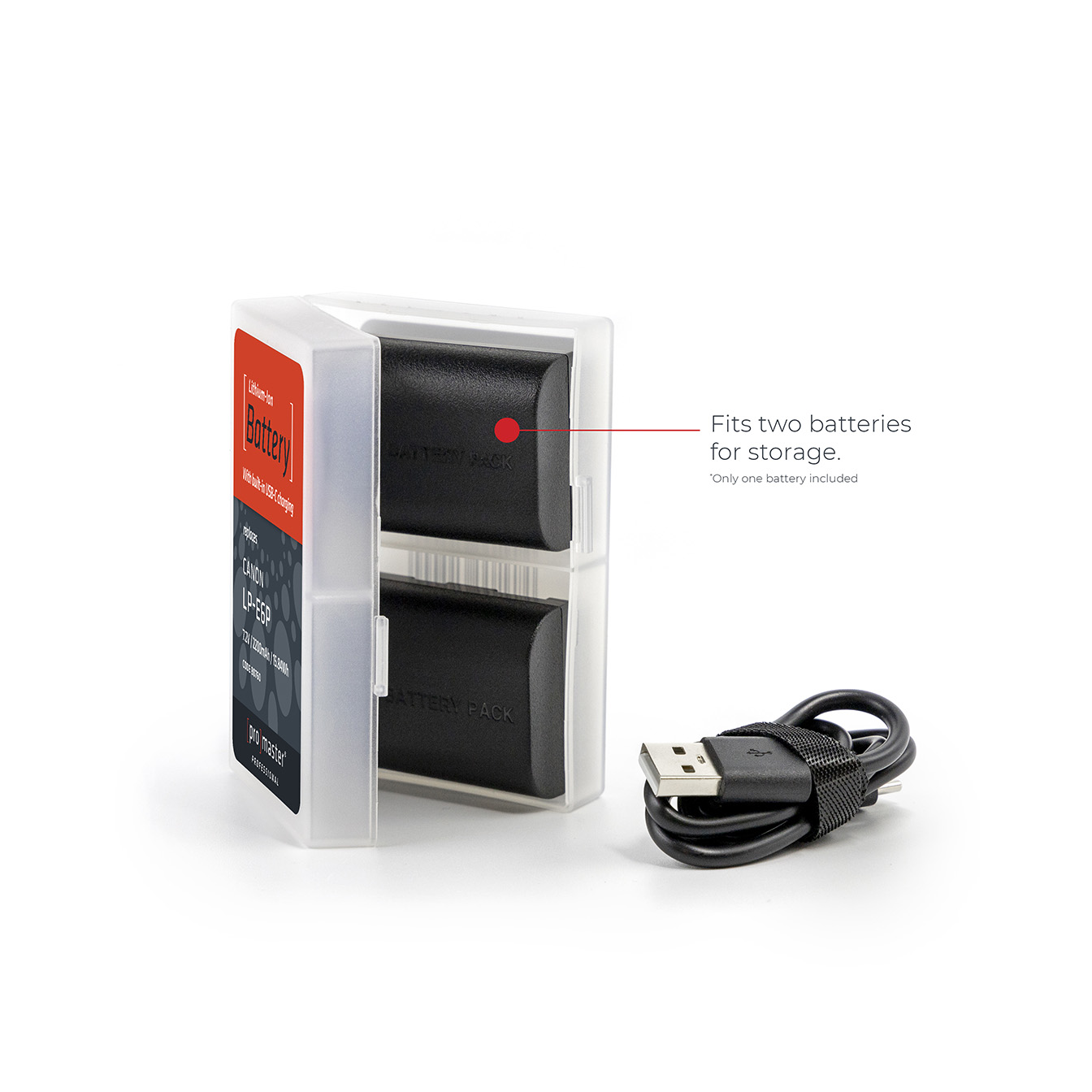 ProMaster USB-C LP-E6P Canon Lithium Ion 7.2V 2200mAh - Image 7
