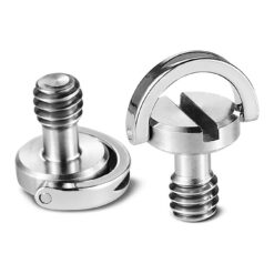 SmallRig 838 Quick Release Camera Screw with D-Ring (1/4"-20, Pair)