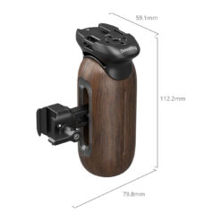 Alternative view of SmallRig Wooden Side Handle with NATO Clamp