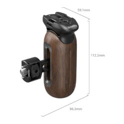 Alternative view of SmallRig Wooden Side Handle with 1/4"-20 & 3/8''-16 ARRI Locating Screws