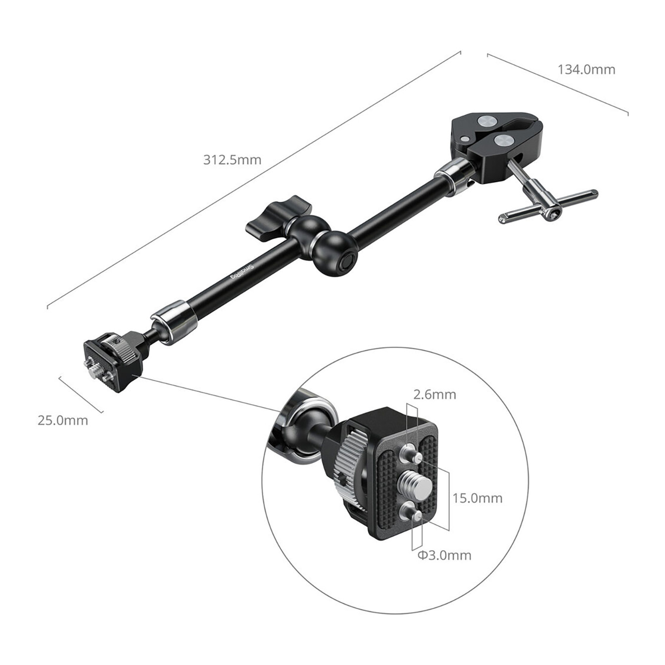 SmallRig Magic Arm with Crab-Style Clamp (11") - Image 3