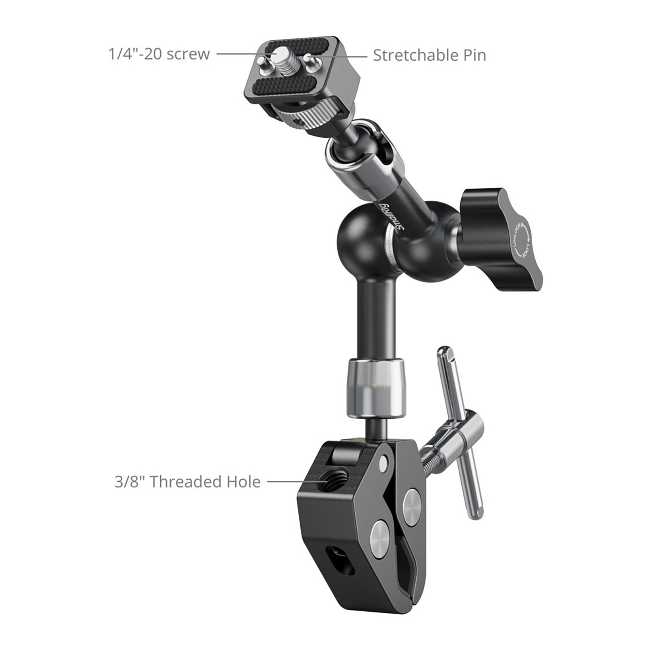 SmallRig Magic Arm with Crab-Style Clamp (7") - Image 4
