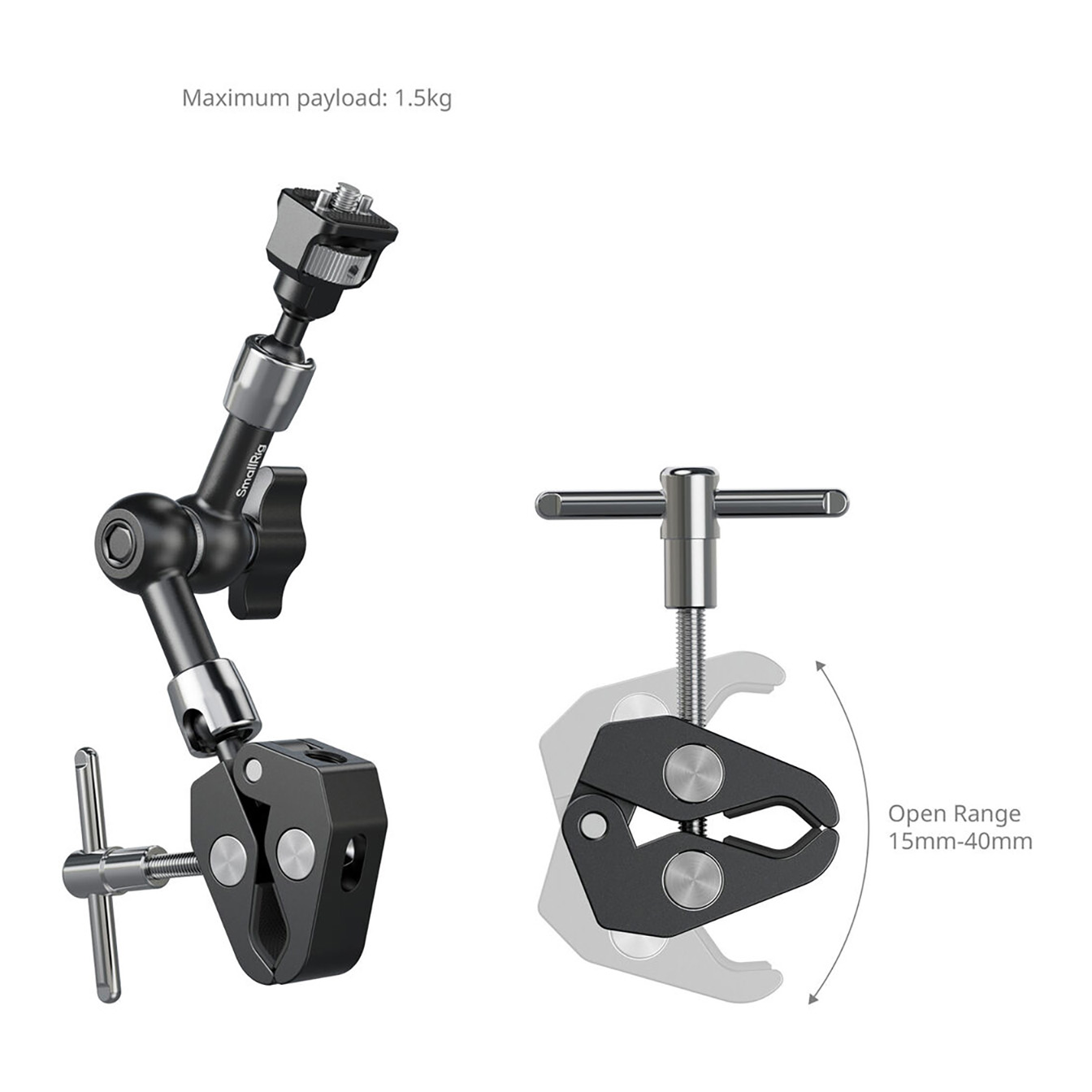 SmallRig Magic Arm with Crab-Style Clamp (7") - Image 5