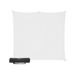 Westcott X-Drop Pro Wrinkle-Resistant Fabric Backdrop Kit(High-Key White,8 x 8')