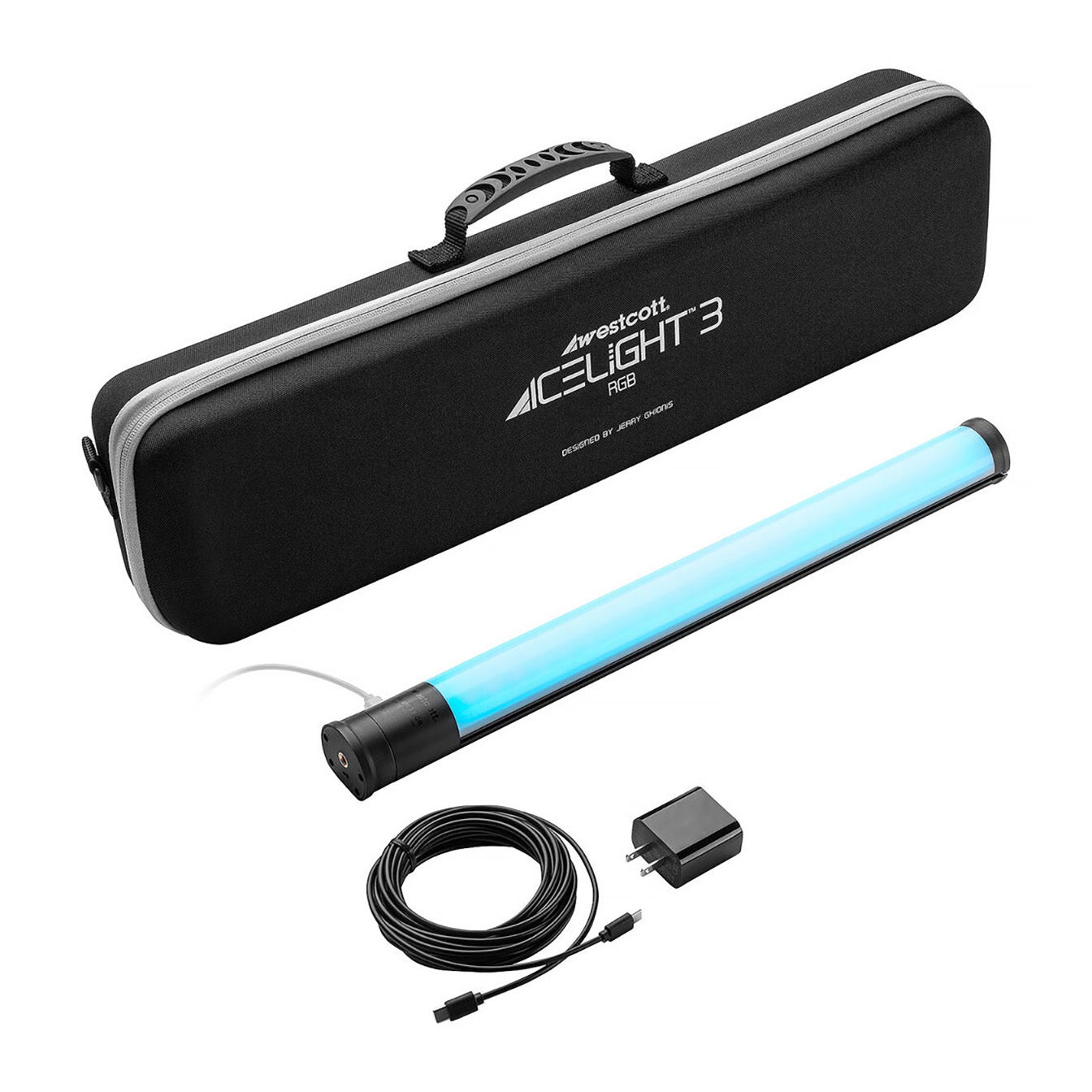 Westcott Ice Light 3 RGB LED Tube Light (1.5', AC Power Kit) - Image 6