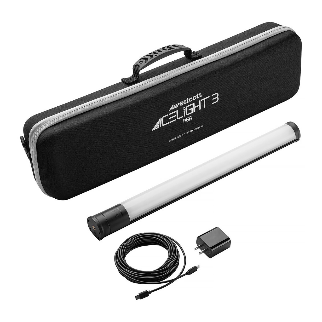 Westcott Ice Light 3 RGB LED Tube Light (1.5', AC Power Kit) - Image 9