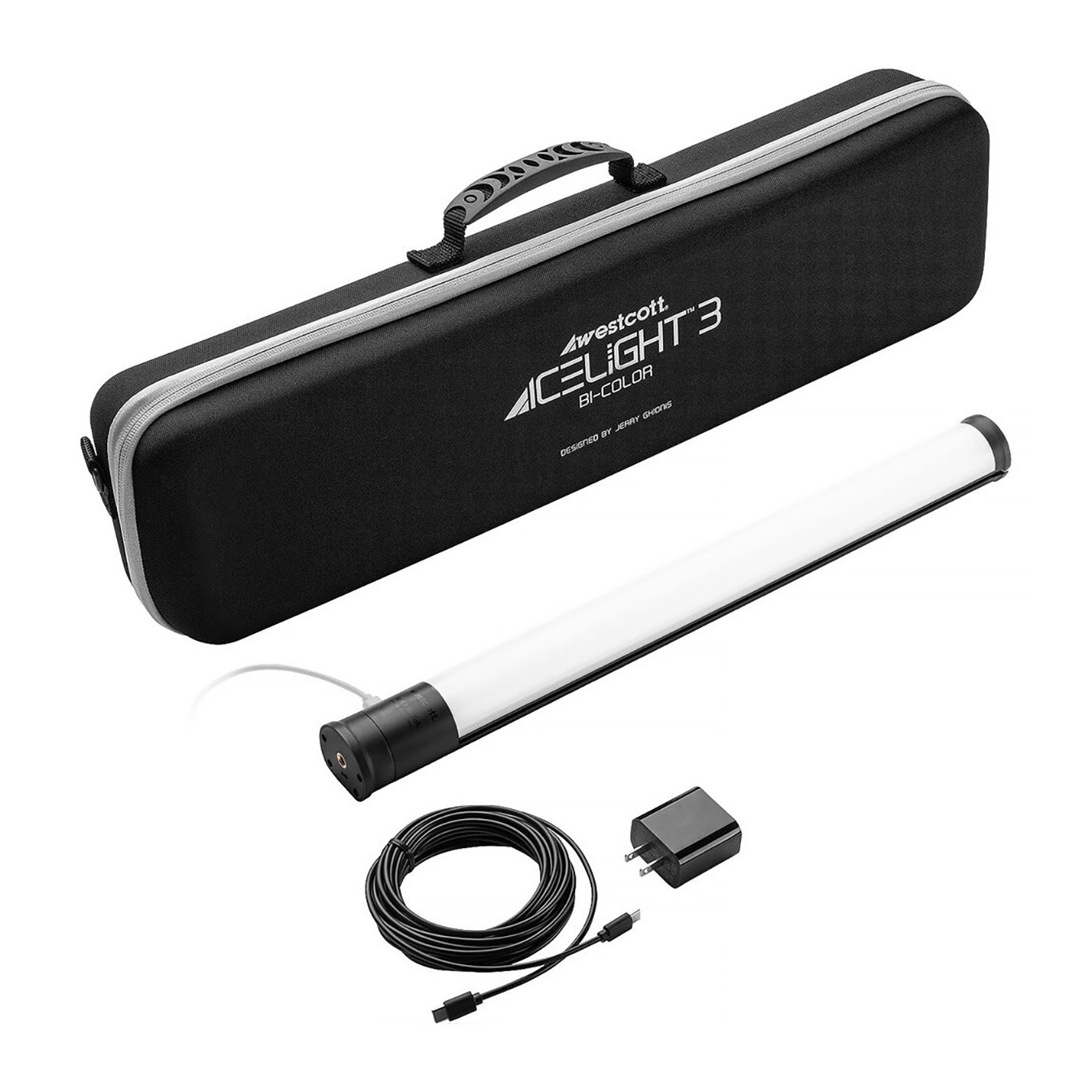 Westcott Ice Light 3 Bi-Color LED Tube Light (1.5', AC Power Kit) - Image 7