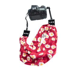 Capturing Couture Pocket Scarf Camera Strap (Ruby Daisy)