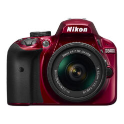 Nikon D3400 DSLR Camera with 18-55mm Lens (Red)