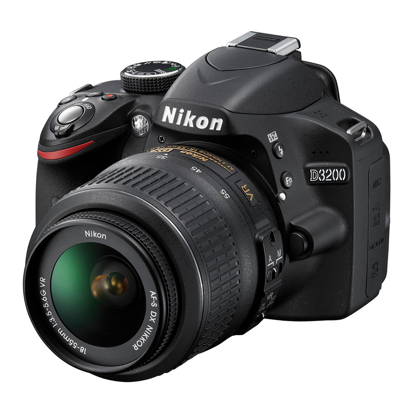 Nikon D3200 DSLR Camera with 18-55mm Lens (Black)