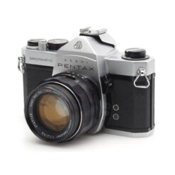 Asahi Pentax Spotmatic SP Chrome with f/1.4 50mm Super-Takumar Lens