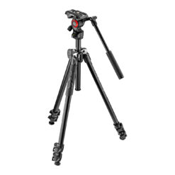 Manfrotto 290 Light 2-Stage Aluminum Tripod with Fluid Head Kit