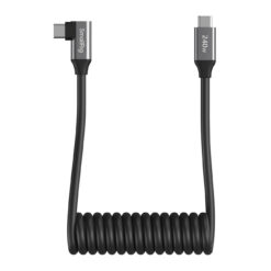 SmallRig USB-C Coiled Cable (Right Angle, 13.8")