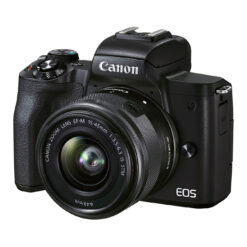 Canon EOS M50 Mark II Mirrorless Camera with 15-45mm Lens (Black)