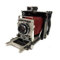 Graflex Century Graphic 2x3 Red Bellows Camera with Schneider 105mm f3.5 Lens
