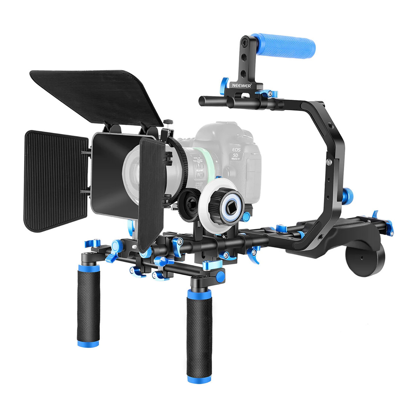 Neewer SR101 Camera Shoulder Rig Kit (Blue)
