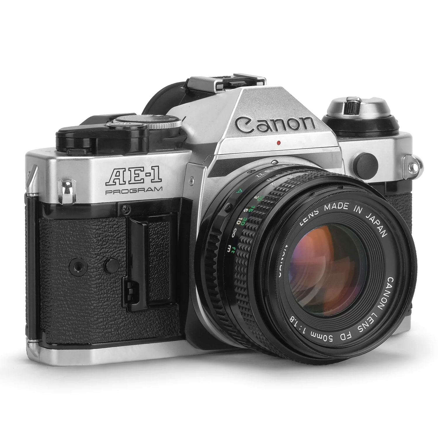 Canon AE-1 Program 35mm Film Camera with 50mm f/1.8 Lens (AS-IS)