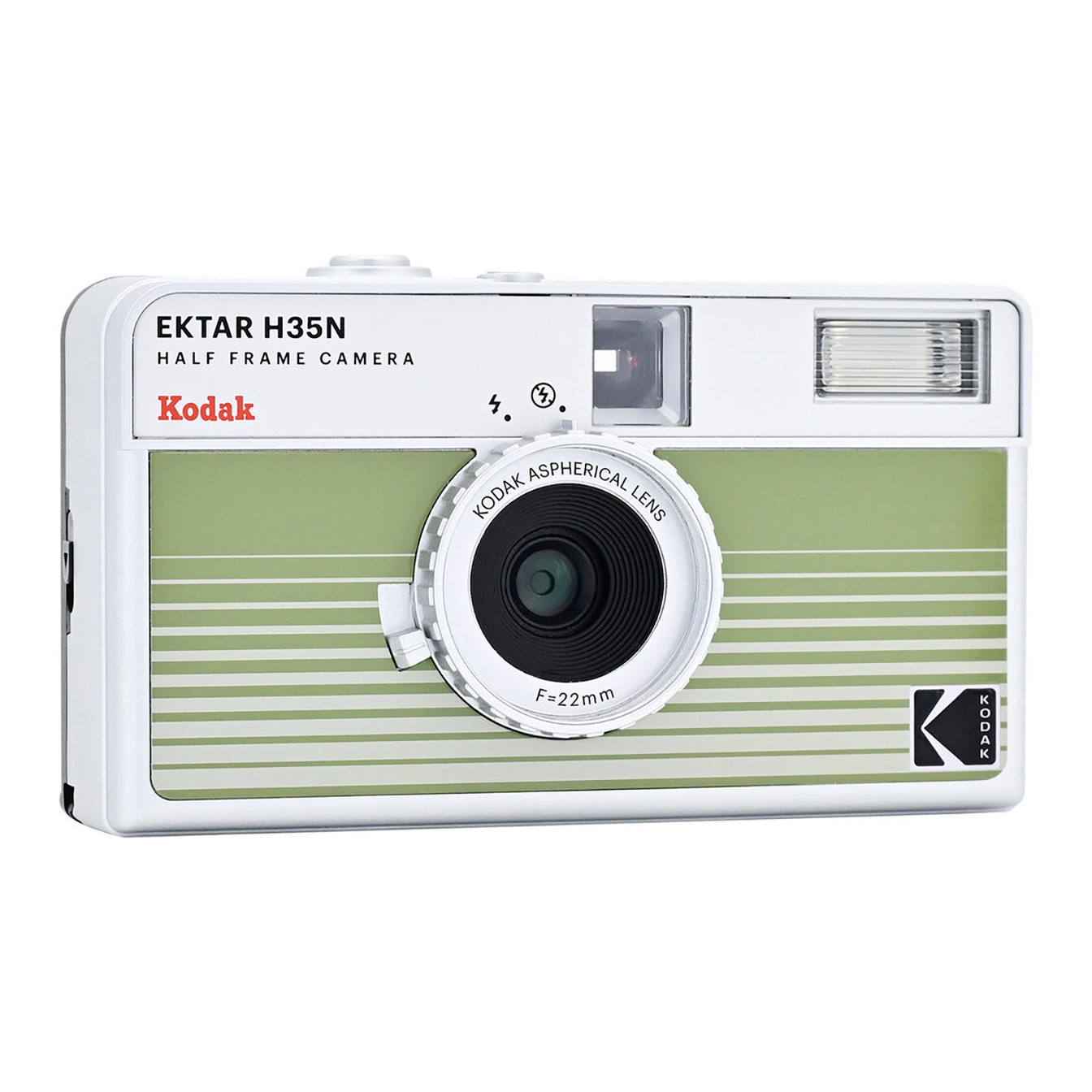 Kodak Ektar H35N Half-Frame Film Camera (Striped Green)