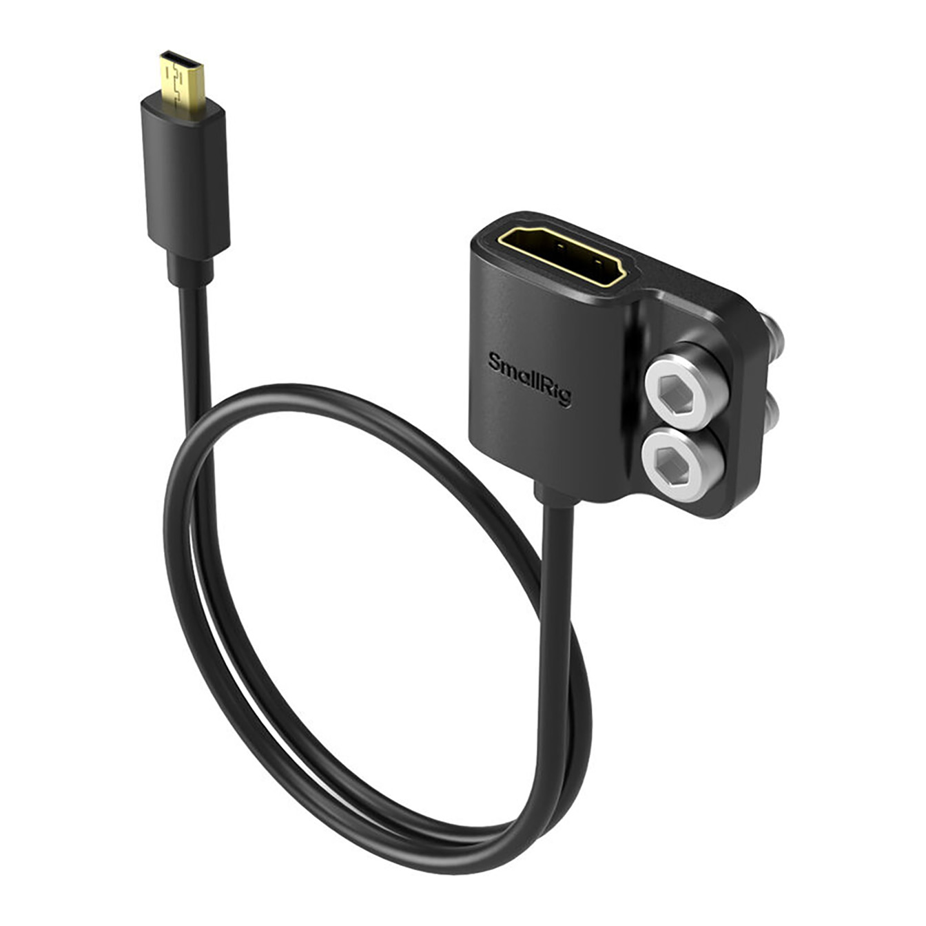 SmallRig Micro-HDMI to HDMI Type A Adapter Cable for Camera/Monitor (14") - Image 2