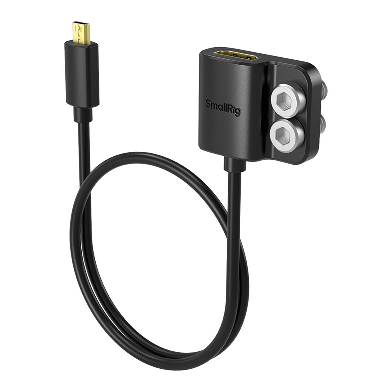 SmallRig Micro-HDMI to HDMI Type A Adapter Cable for Camera/Monitor (14")