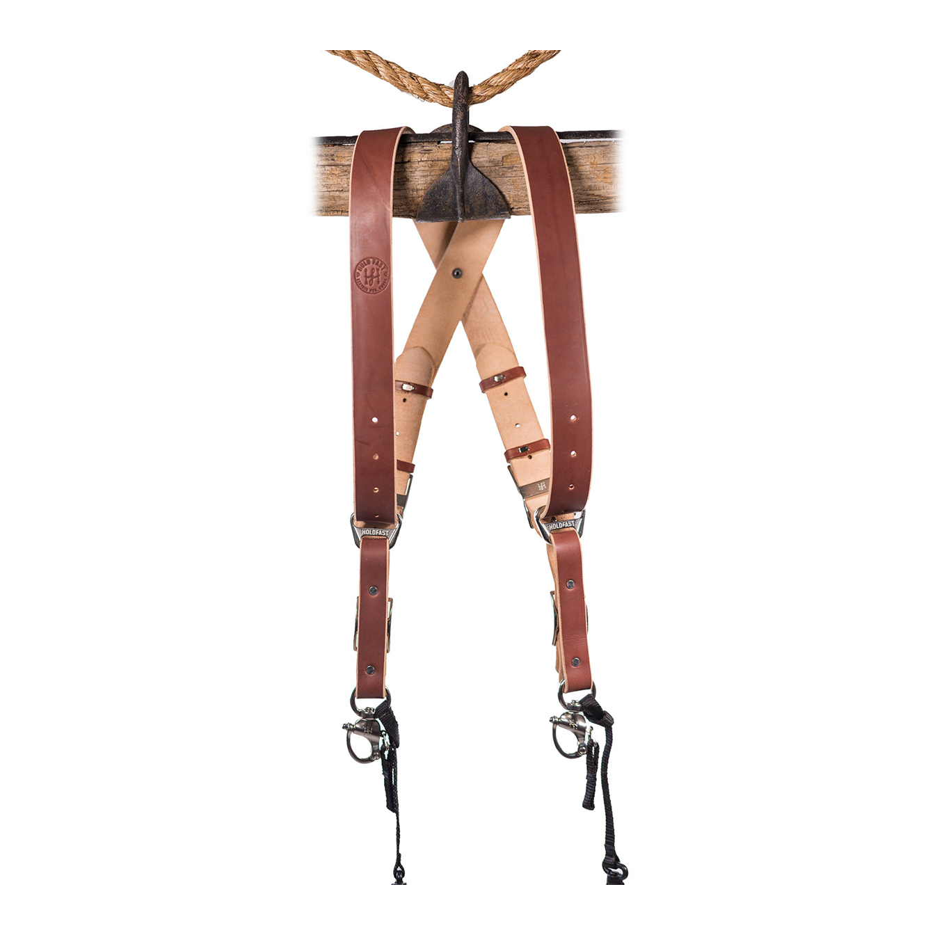 HoldFast Gear MoneyMaker 2-Camera Harness (Chestnut, Medium)