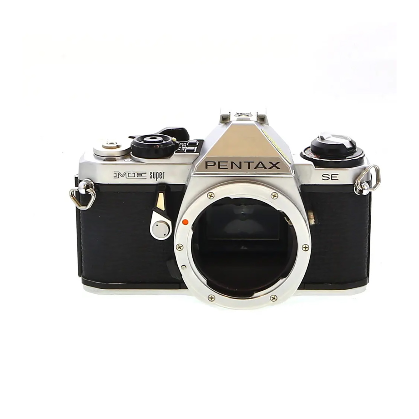 Pentax ME Super SE 35mm Camera Body, Chrome with Black Leather