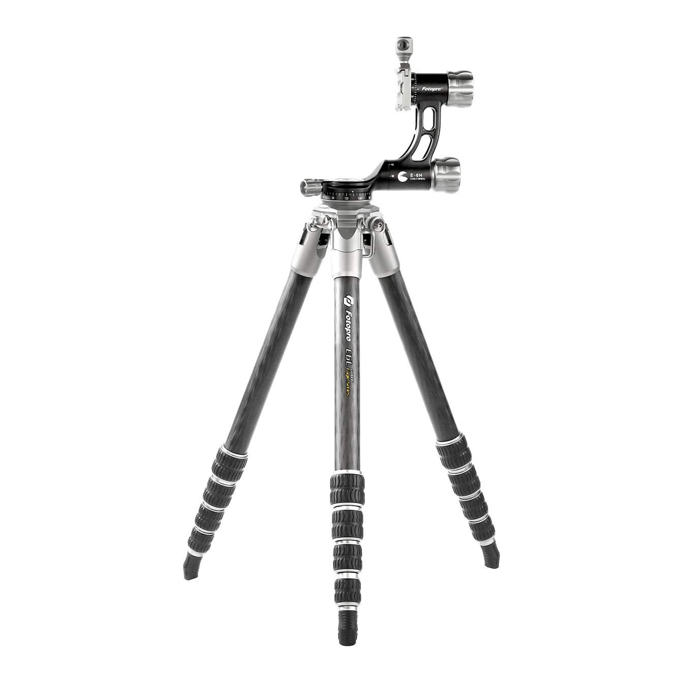 Fotopro E6L Eagle Series Carbon Fiber Travel Tripod with Gimbal Head