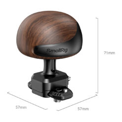 Alternative view of SmallRig Mini Wooden Side Handle with HawkLock H21 Quick Release Mount