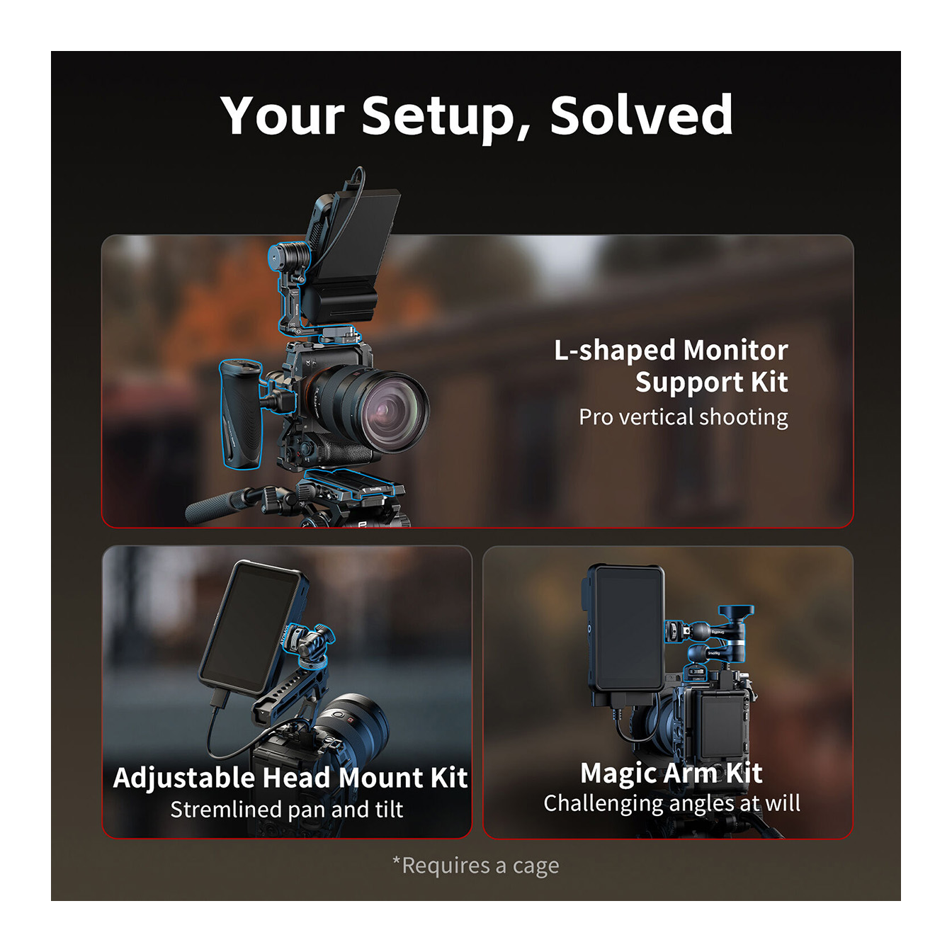SmallRig Magic Arm Support with 1/4"-20 Locating Screws (7.9") - Image 9