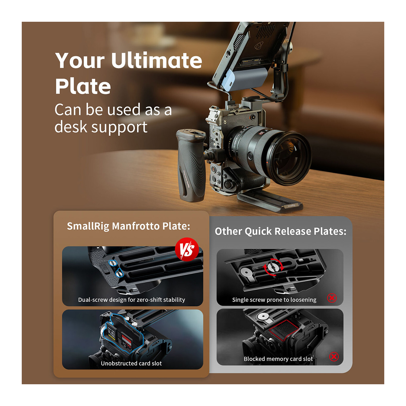 SmallRig Magic Arm Support with 1/4"-20 Locating Screws (7.9") - Image 12