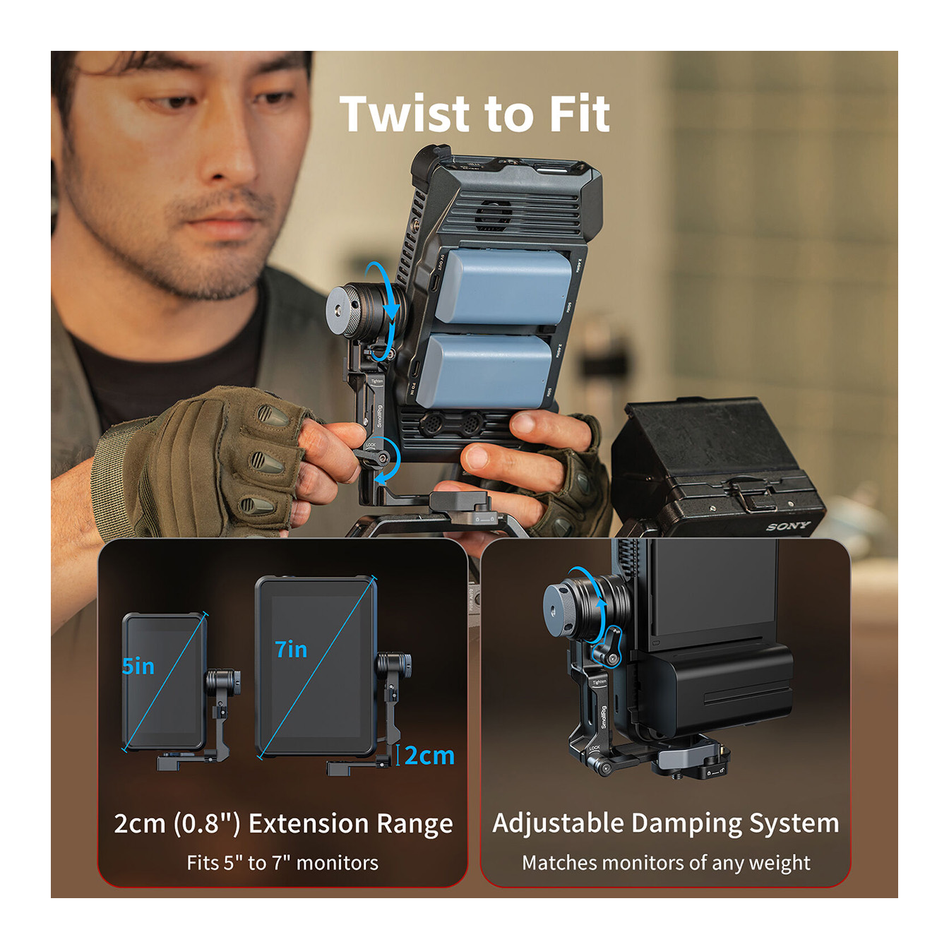 SmallRig Magic Arm Support with 1/4"-20 Locating Screws (7.9") - Image 14