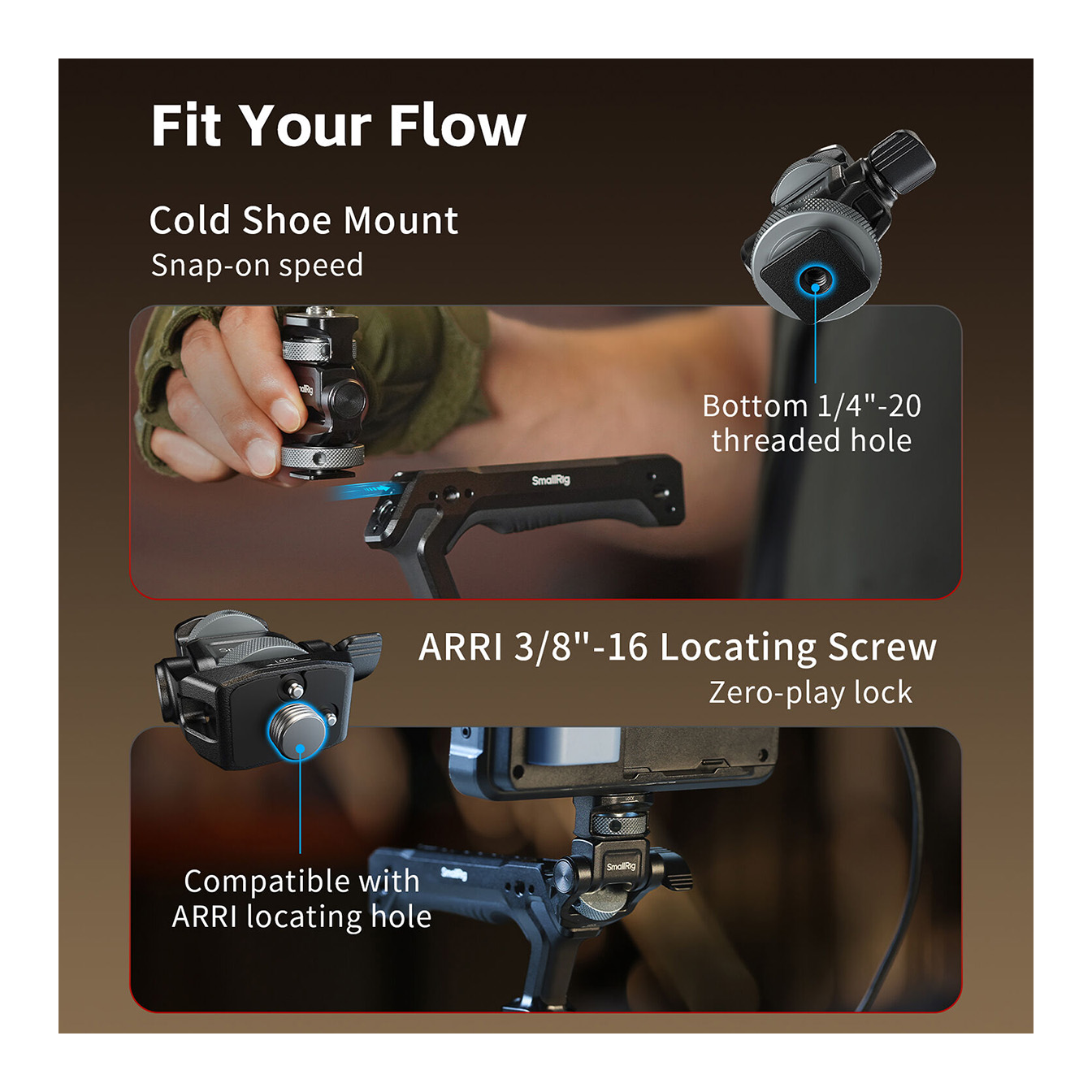 SmallRig Magic Arm Support with 1/4"-20 Locating Screws (7.9") - Image 19