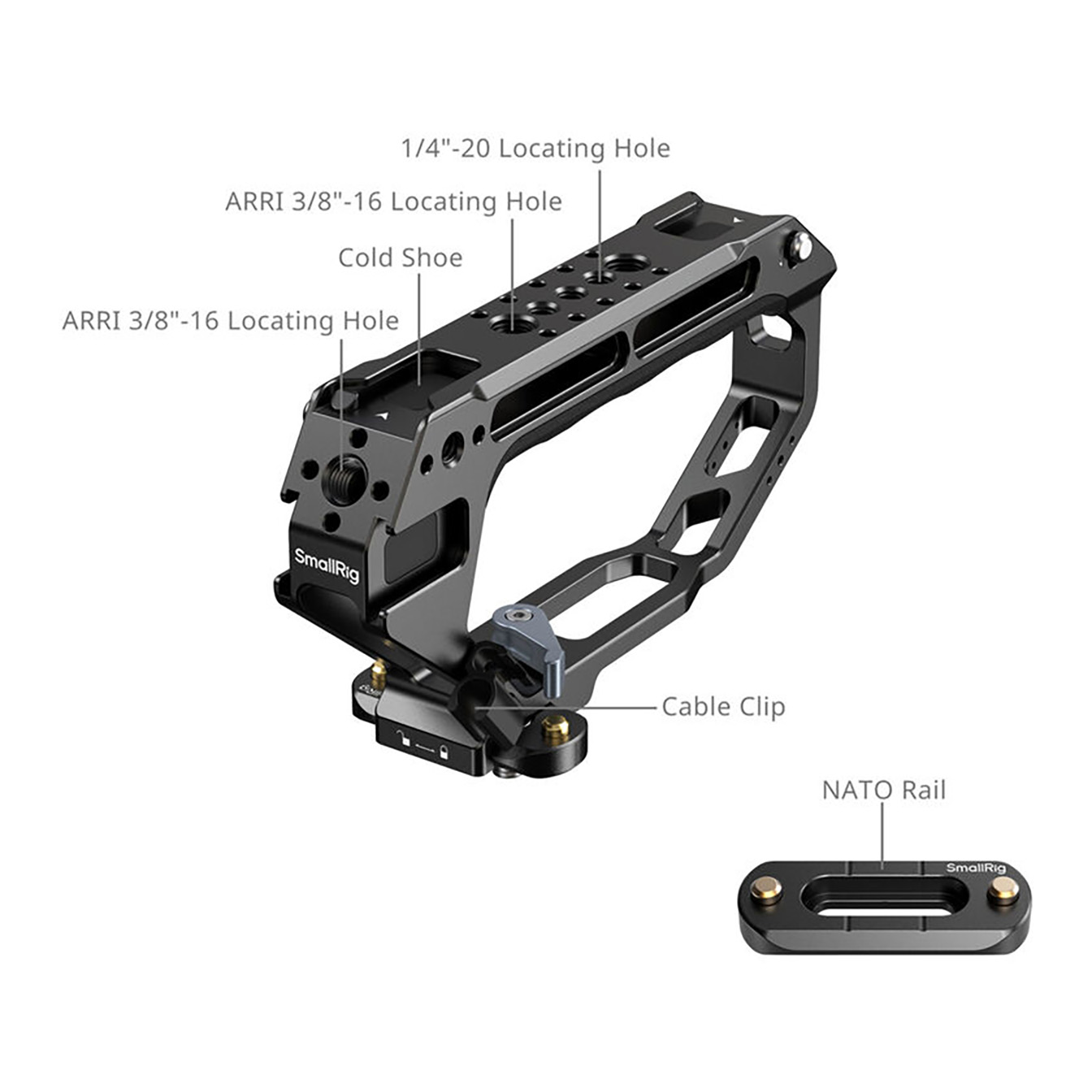 SmallRig D-Style Top Handle with NATO Clamp - Image 4