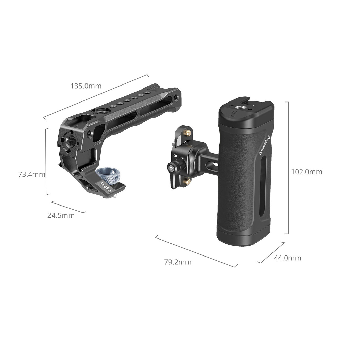 SmallRig Mini NATO Side Handle and 3/8"-16 Top Handle Kit - Image 3