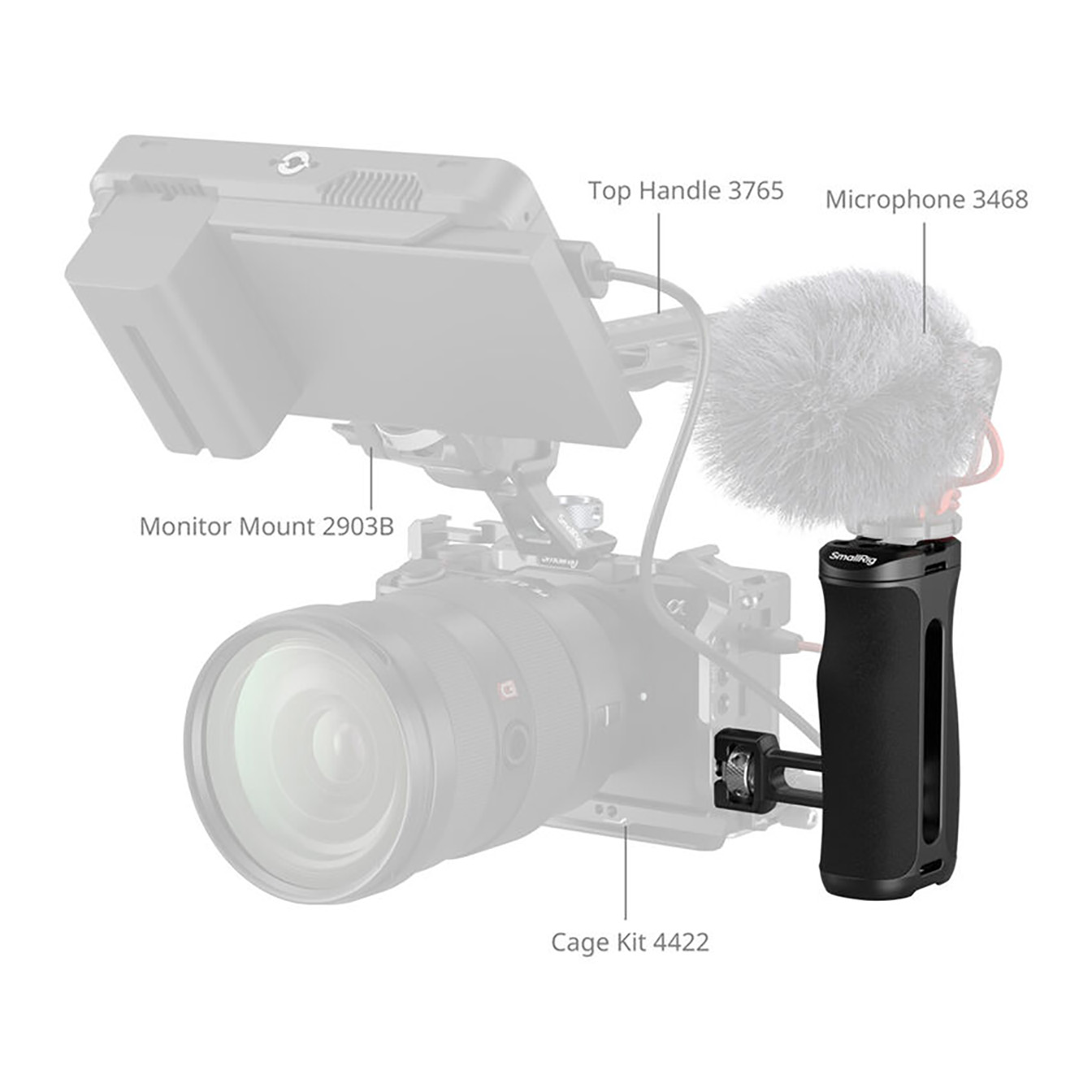 SmallRig HawkLock H21 Side Handle with 1/4"-20 Locating Screw - Image 7